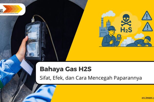 ilustrasi bahaya gas H2S di lingkungan kerja industri