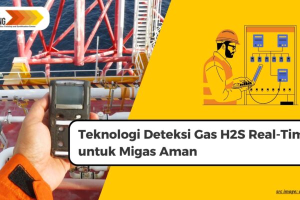 Sensor H2S real-time di fasilitas migas untuk monitoring keselamatan pekerja.