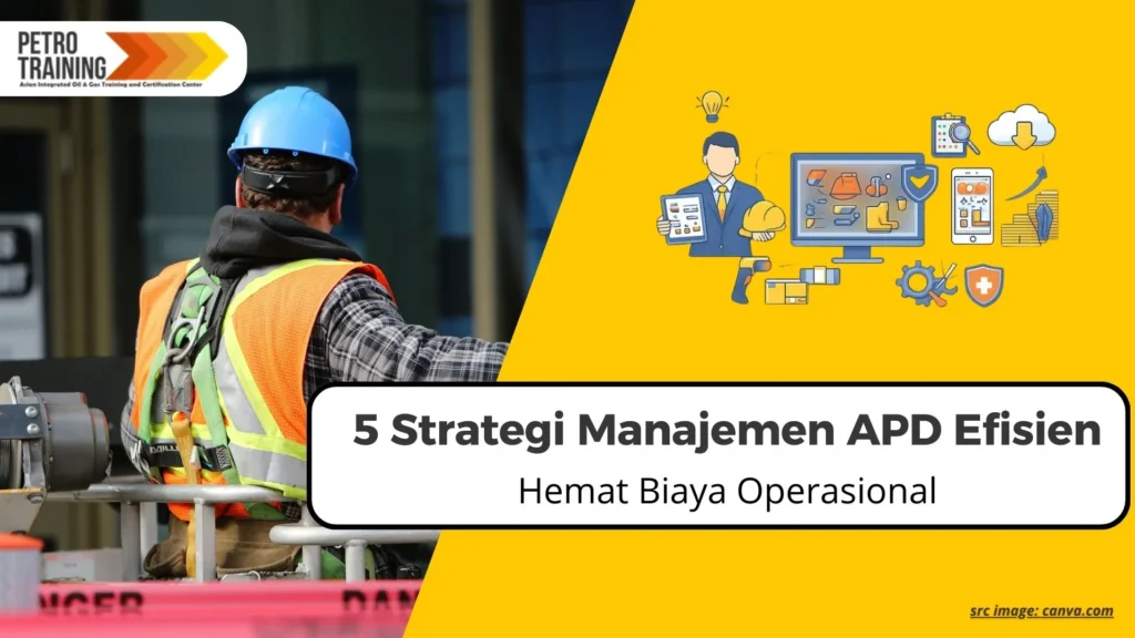 Ilustrasi profesional mengelola inventaris apd digital strategi lcc.