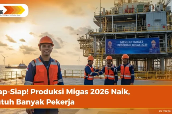 Pekerja di anjungan lepas pantai Indonesia bersiap menyambut target produksi migas 2026