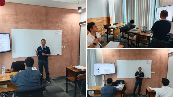 Suasana intensif Training Welding Inspector PT. EBARA INDONESIA bersama Petrotraining untuk memastikan standar keamanan pengelasan industri.