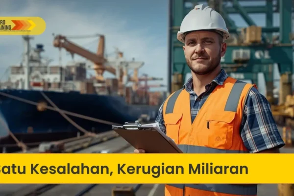 proses bongkar muat migas di pelabuhan oleh loading master