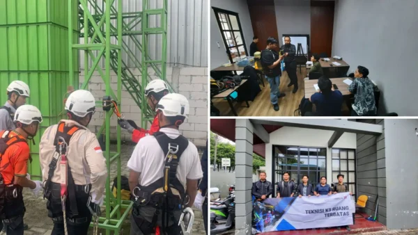Pelatihan teknisi ruang terbatas dengan fokus pada keselamatan kerja dan penggunaan alat pelindung diri (APD)