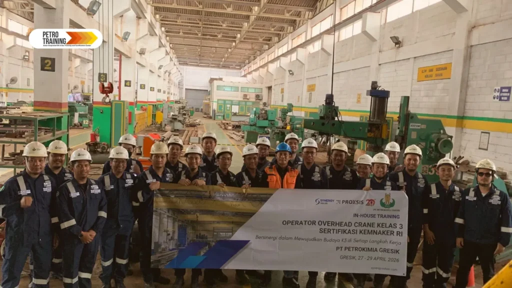 Perseta dari PT Petrokimia Gresik menyelenggarakan Pelatihan Operator Overhead Crane Kelas 3