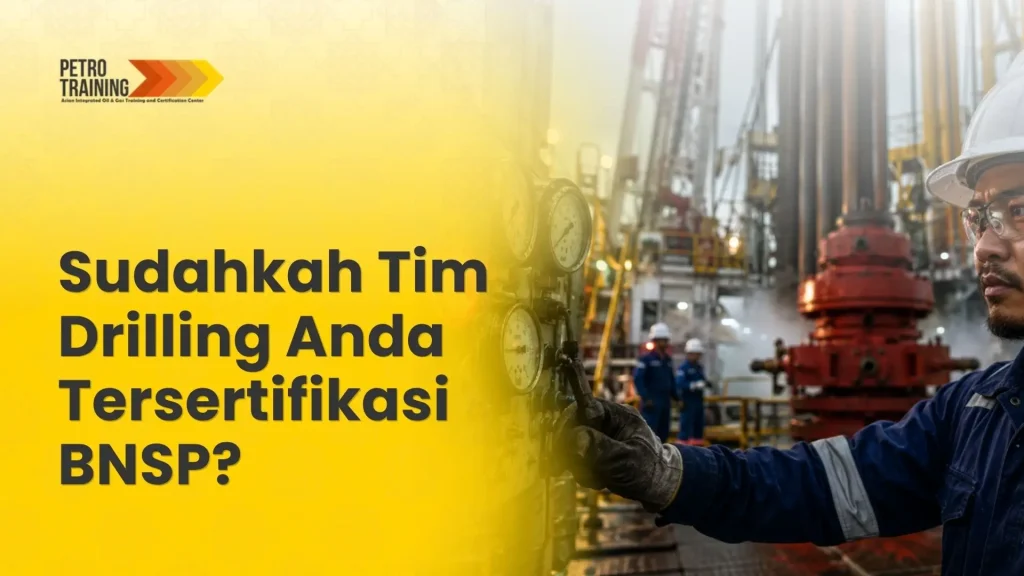 Pekerja rig lepas pantai sedang memantau tekanan sumur