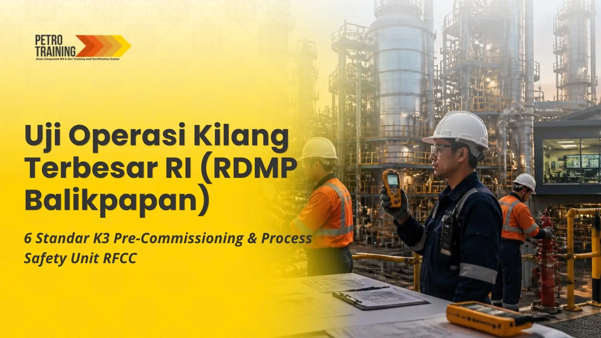 Uji Operasi Kilang Terbesar RI (RDMP Balikpapan): 6 Standar K3 Pre-Commissioning & Process Safety Unit RFCC